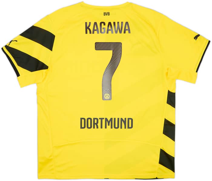 2014-15 Borussia Dortmund Home Shirt Kagawa #7 - 7/10 - (XL)