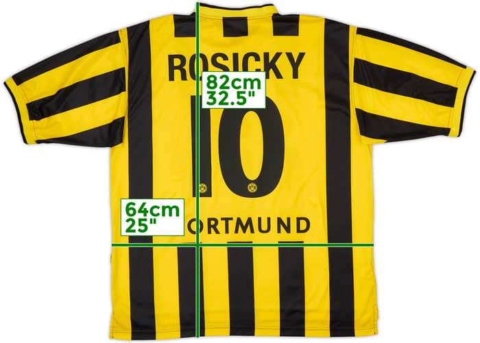 2000-02 Borussia Dortmund Home Shirt Rosicky #10 - 7/10 - (XL)