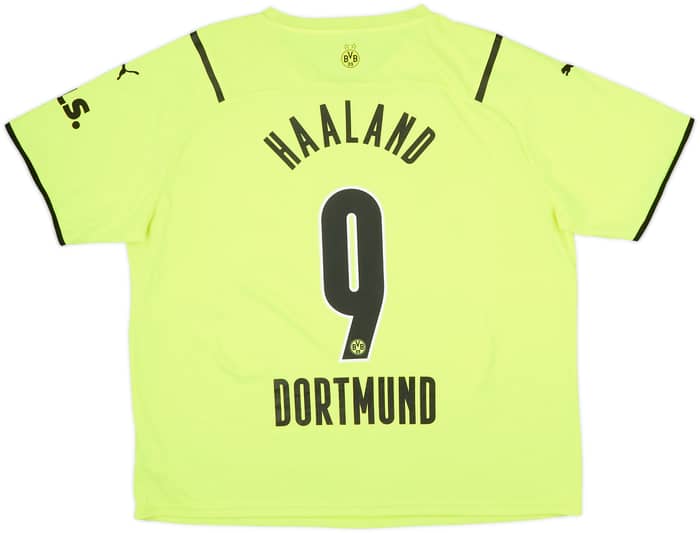 2021-22 Borussia Dortmund European Home Shirt Haaland #9 - 8/10 - (XXL)