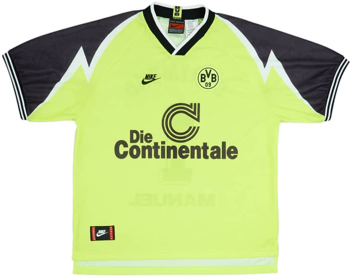 1995-96 Borussia Dortmund Home Shirt Manuel #1 - 8/10 - (XXL)