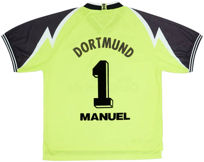 1995-96 Borussia Dortmund Home Shirt Manuel #1 - 8/10 - (XXL)