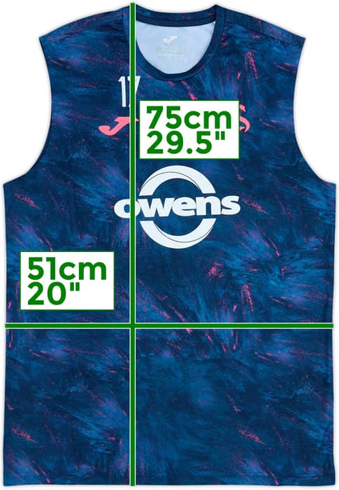 2023-24 Swansea Player Issue Joma Training Vest #17 - 9/10 - (L)