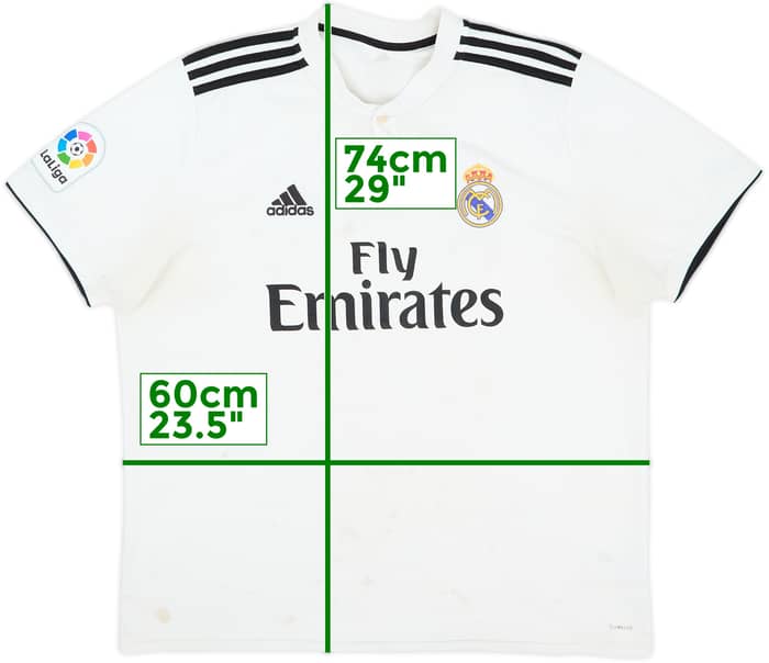 2018-19 Real Madrid Home Shirt - 4/10 - (XL)