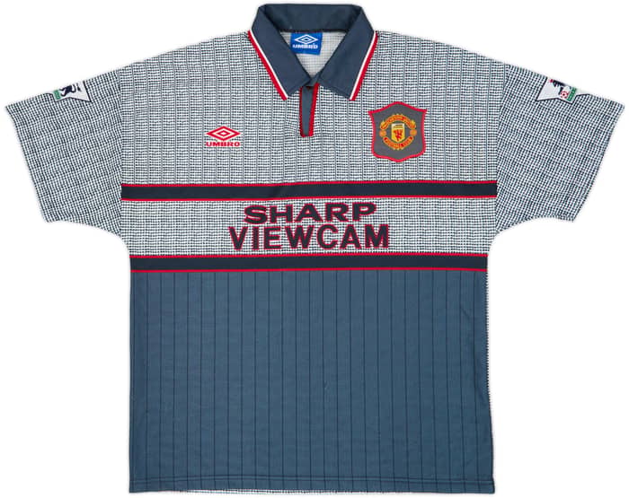 1995-96 Manchester United Away Shirt Cantona #7 - 8/10 - (L)