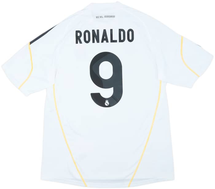2009-10 Real Madrid Home Shirt Ronaldo #9 - 8/10 - (XL)