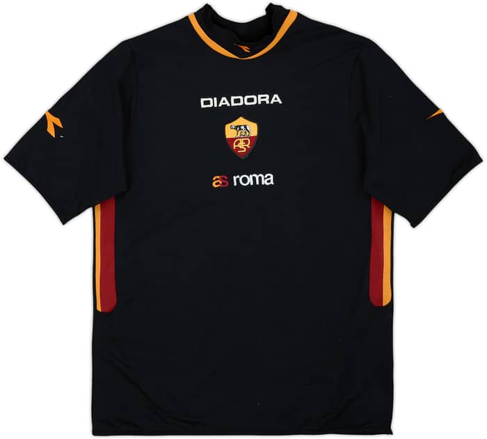 2003-04 Roma Diadora Training Shirt - 10/10 - (S)