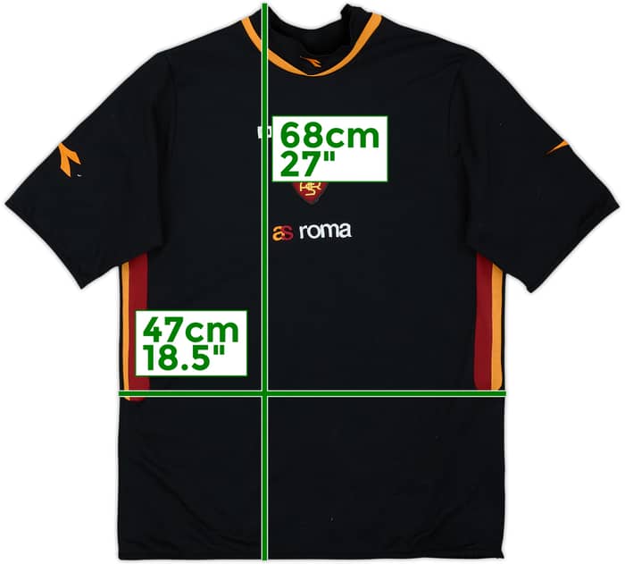 2003-04 Roma Diadora Training Shirt - 10/10 - (S)