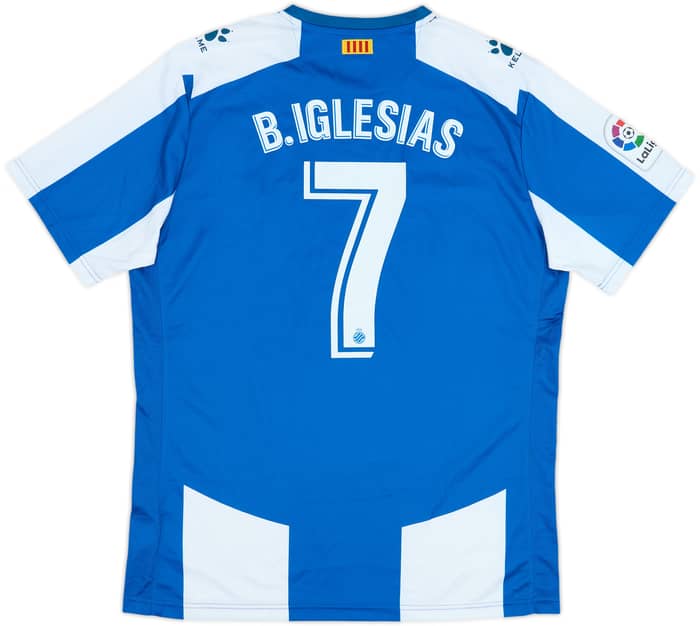 2018-19 Espanyol Home Shirt B.Iglesias #7 - 10/10 - (XL)
