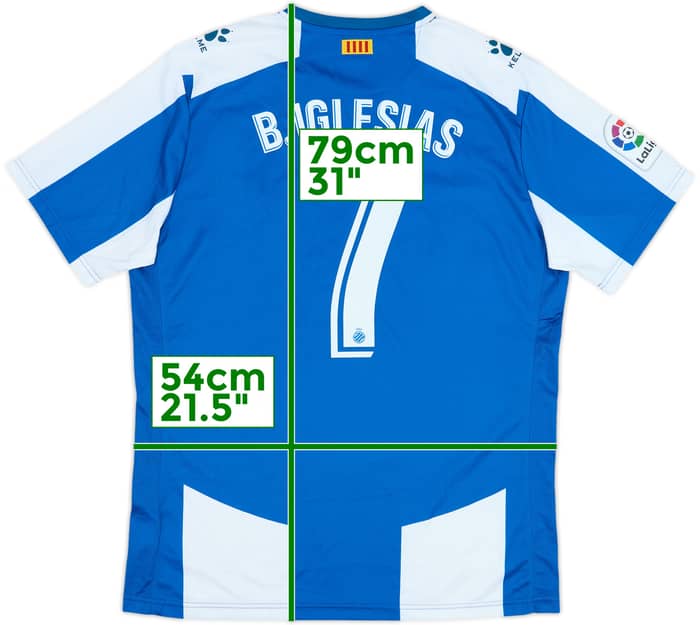 2018-19 Espanyol Home Shirt B.Iglesias #7 - 10/10 - (XL)
