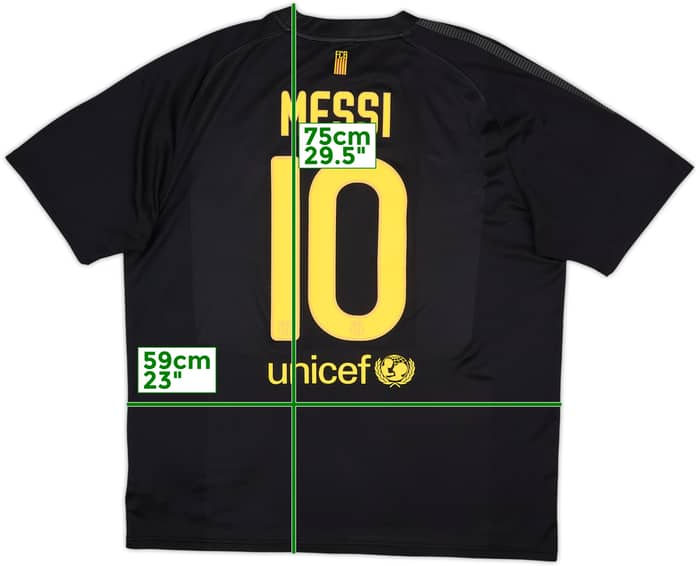 2011-12 Barcelona Basic Away Shirt Messi #10 - 8/10 - (XL)