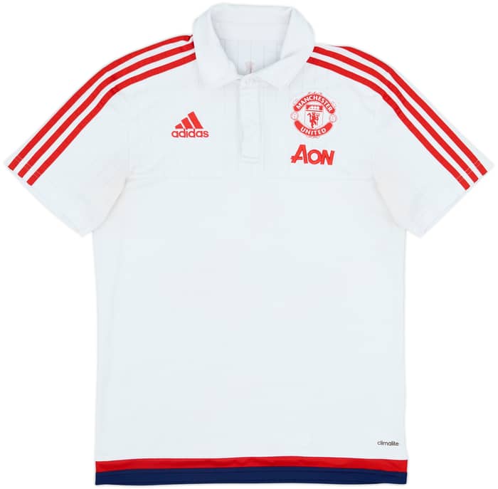 2015-16 Manchester United adidas Polo Shirt - 4/10 - (S)