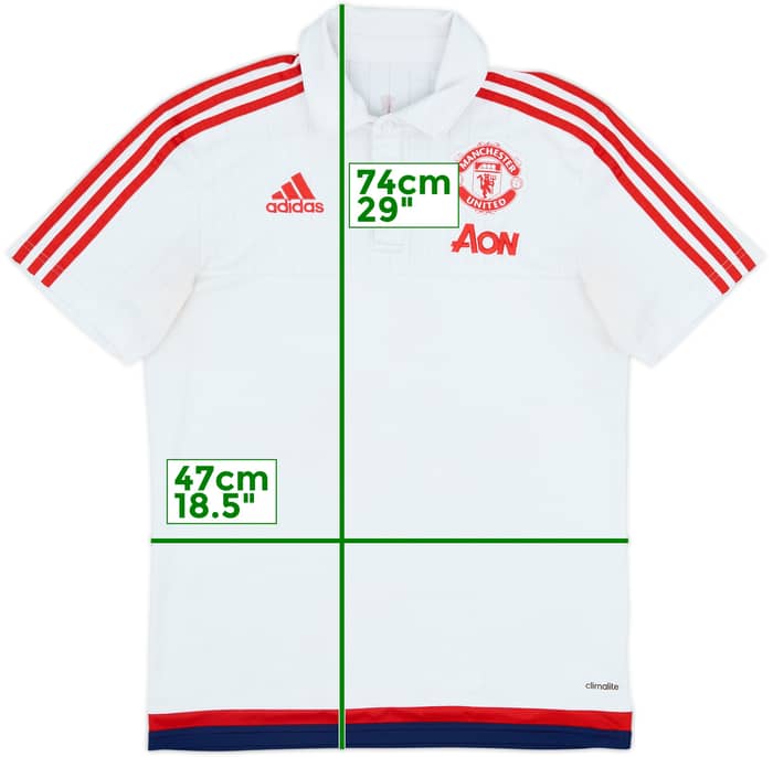 2015-16 Manchester United adidas Polo Shirt - 4/10 - (S)