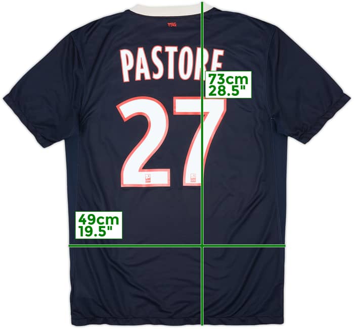 2011-12 Paris Saint-Germain Home Shirt Pastore #27 - 6/10 - (M)