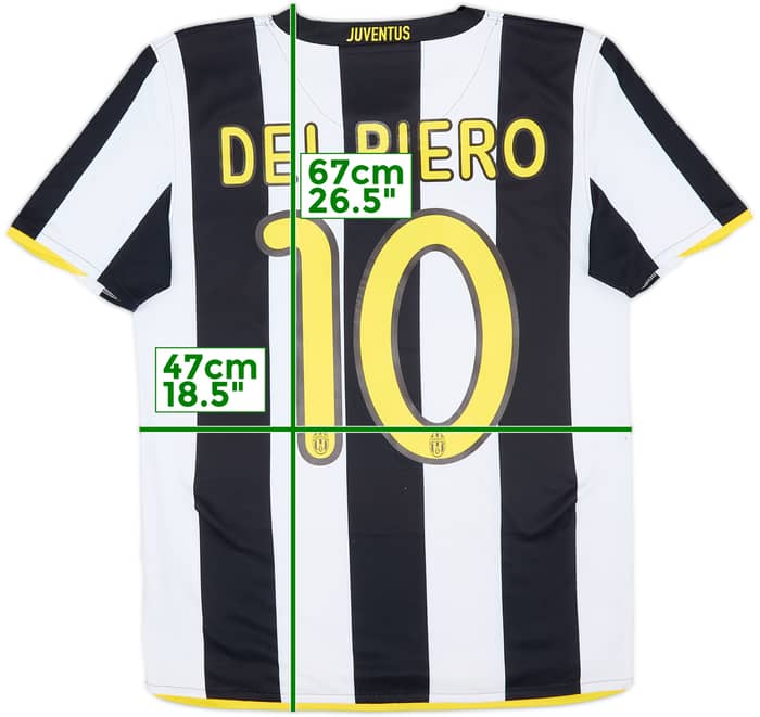 2008-09 Juventus Home Shirt Del Piero #10 - 7/10 - (XL.Boys)
