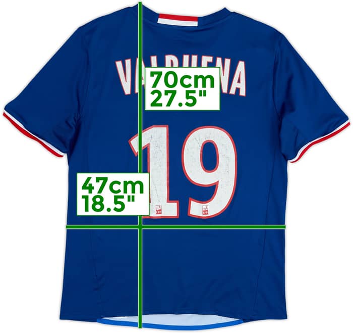 2016-17 Lyon Away Shirt Valbuena #28 - 6/10 - (XL.Boys)