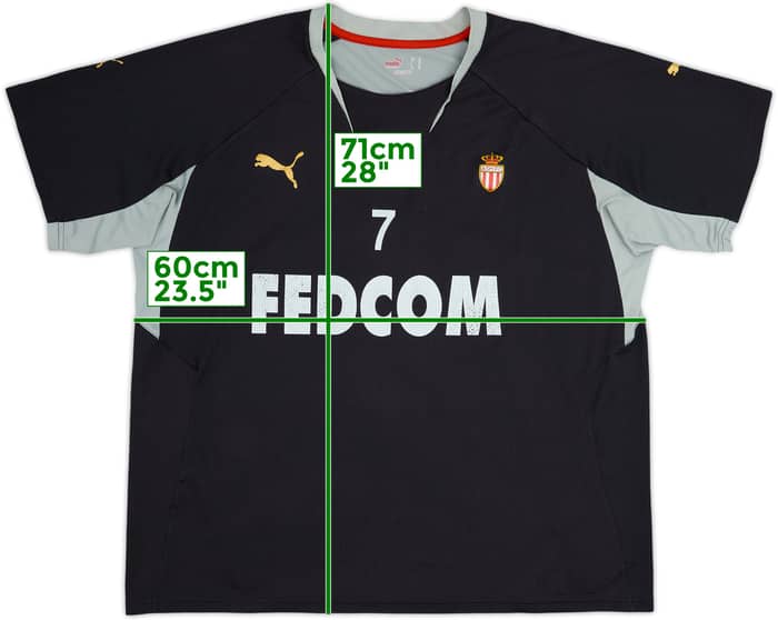 2004-05 Monaco Player Issue Puma Training Shirt #7 - 6/10 - (XL)