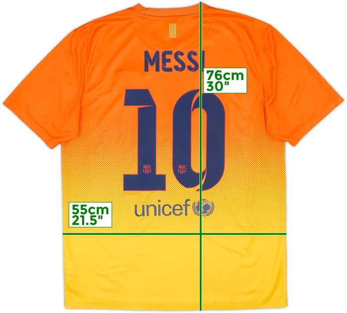 2012-13 Barcelona Basic Away Shirt Messi #10 - 8/10 - (L)