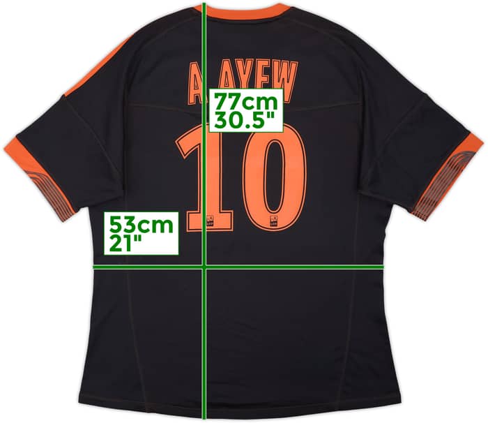 2012-13 Olympique Marseille Third Shirt A.Ayew #10 - 9/10 - (L)