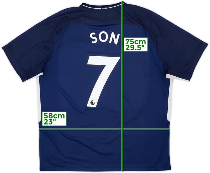 2017-18 Tottenham Away Shirt Son #7 - 8/10 - (XL)