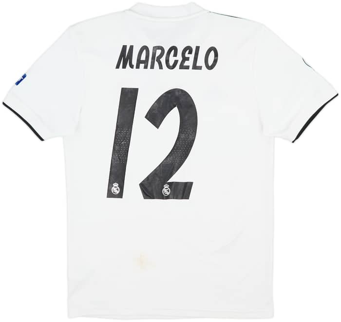 2018-19 Real Madrid Home Shirt Marcelo #12 - 6/10 - (S)