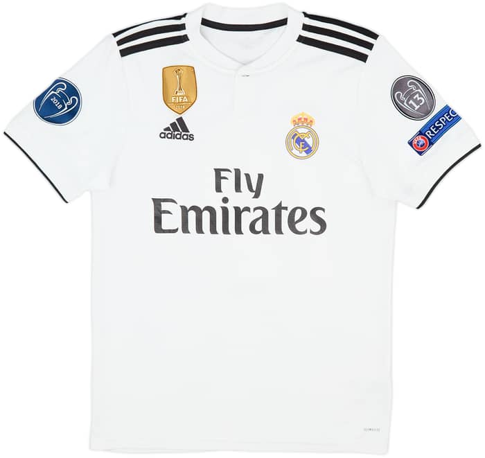 2018-19 Real Madrid Home Shirt Marcelo #12 - 6/10 - (S)