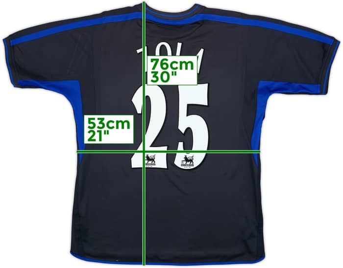 2002-04 Chelsea Away Shirt Zola #25 - 6/10 - (L)