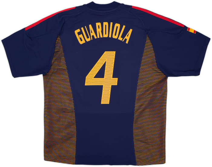 2002-04 Spain Third Shirt Guardiola #4 - 9/10 - (L)