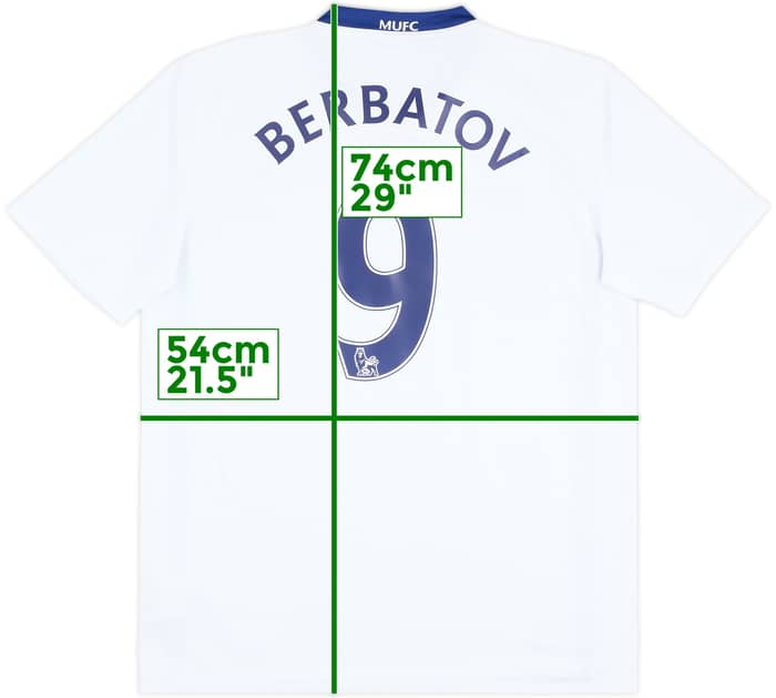 2008-10 Manchester United Away Shirt Berbatov #9 - 8/10 - (M)