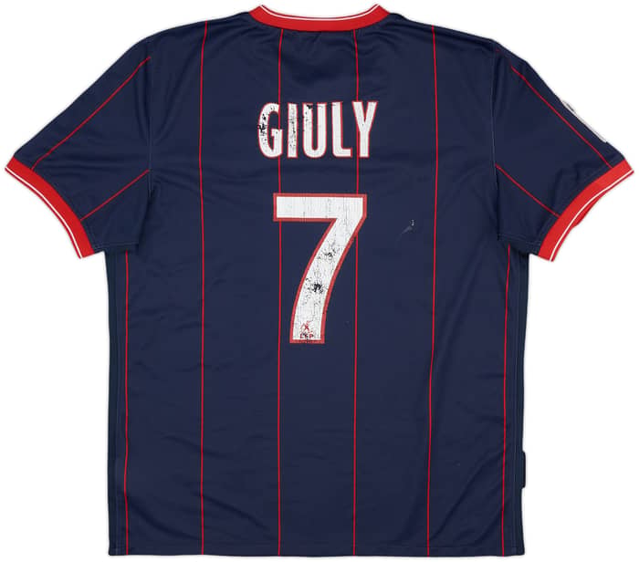 2009-10 Paris Saint-Germain Home Shirt Giuly #7 - 4/10 - (M)