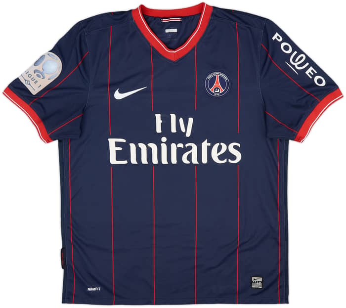 2009-10 Paris Saint-Germain Home Shirt Giuly #7 - 4/10 - (M)