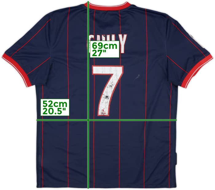 2009-10 Paris Saint-Germain Home Shirt Giuly #7 - 4/10 - (M)