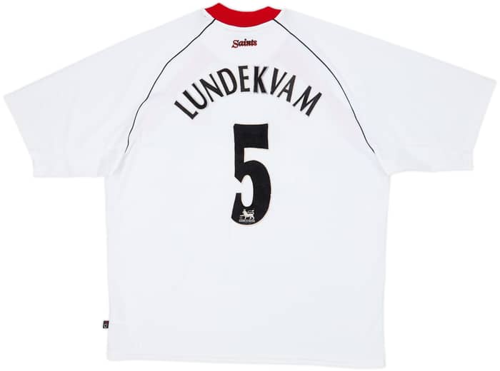 2002-03 Southampton Away Shirt Lundekvam #5 - 7/10 - (XL)