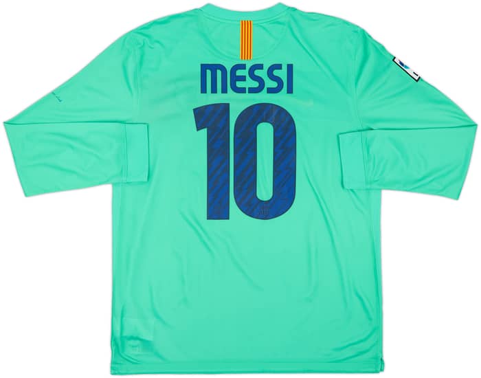 2010-11 Barcelona Away L/S Shirt Messi #10 - 8/10 - (XL)