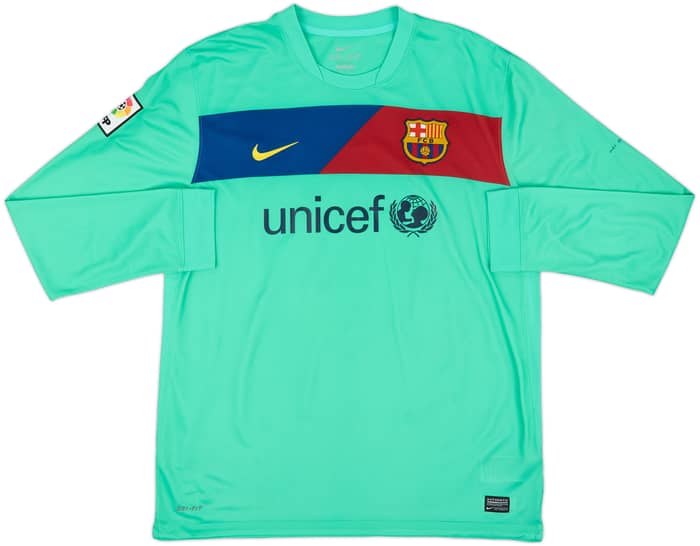 2010-11 Barcelona Away L/S Shirt Messi #10 - 8/10 - (XL)