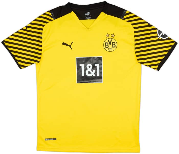 2021-22 Borussia Dortmund Home Shirt Haaland #9 - 8/10 - (L)