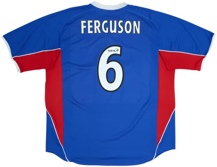 Camiseta de local del Rangers 2001-02 Ferguson #6 - 7/10 - (3XL)