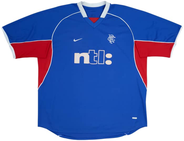 Camiseta de local del Rangers 2001-02 Ferguson #6 - 7/10 - (3XL)