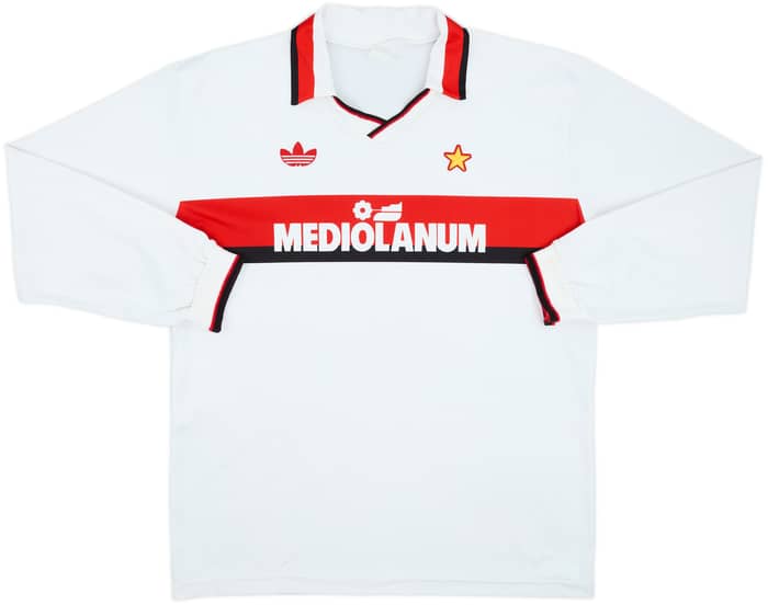 1990-91 AC Milan Away L/S Shirt #9 - 7/10 - (XL)