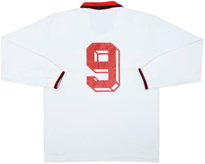 1990-91 AC Milan Away L/S Shirt #9 - 7/10 - (XL)