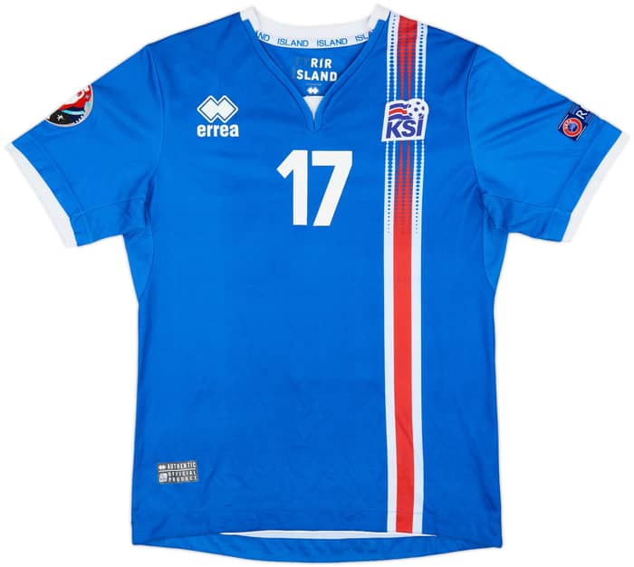 2016-18 Iceland Home Shirt Gunnarsson #17 - 6/10 - (M)