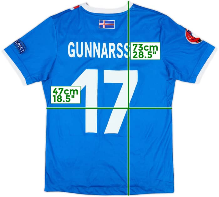 2016-18 Iceland Home Shirt Gunnarsson #17 - 6/10 - (M)