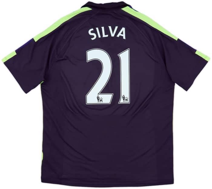 2014-15 Manchester City Third Shirt Silva #21 - 7/10 - (XL)