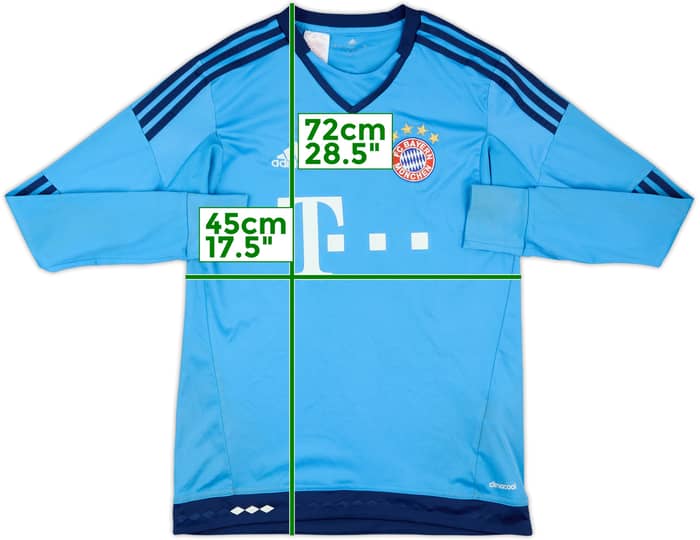2015-16 Bayern Munich GK Shirt - 5/10 - (XL.Boys)