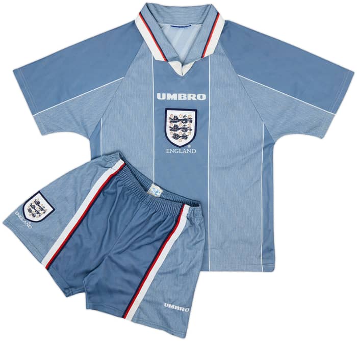 1996-97 England Away Full Kit - 7/10 - (L.Boys)