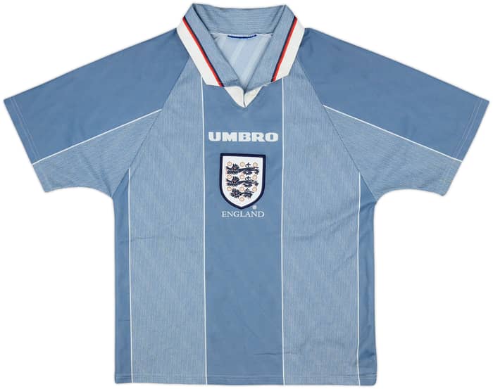 1996-97 England Away Full Kit - 7/10 - (L.Boys)