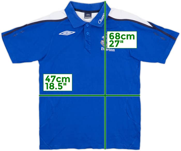 2007-08 Everton Umbro Polo Shirt - 7/10 - (M)