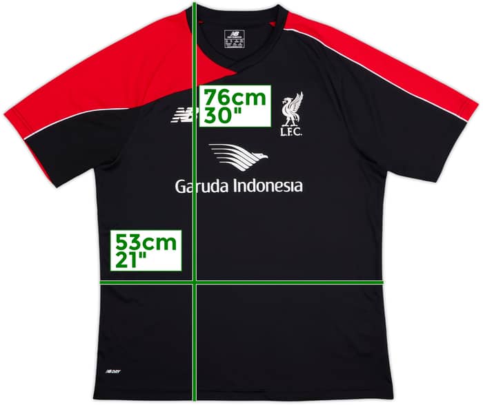 2015-16 Liverpool New Balance Training Shirt - 7/10 - (XL)