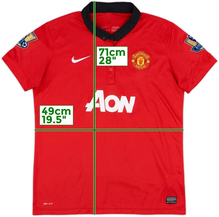 2014-15 Manchester United Home Shirt Champions #20 - 8/10 - (L)