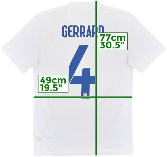 2014-15 England Home Shirt Gerrard #4 - 6/10 - (S)