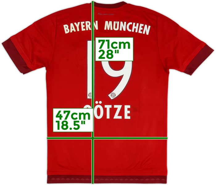 2015-16 Bayern Munich Home Shirt Gotze #19 - 5/10 - (S)